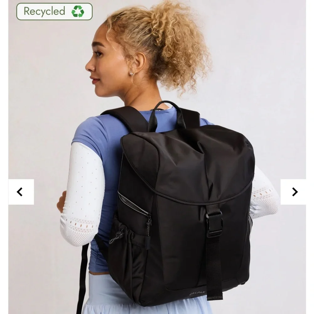 NWT unisex CALPAK Fit Gym Backpack in Black - Picture 3 of 17